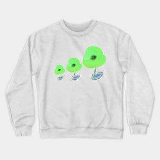 green poppies dance Crewneck Sweatshirt